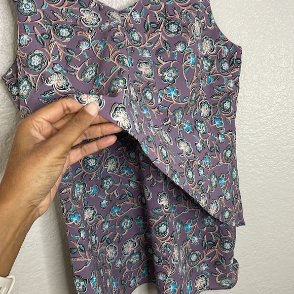 CABI Floral Cami Tank | Purple | Small - Picture 4 of 8